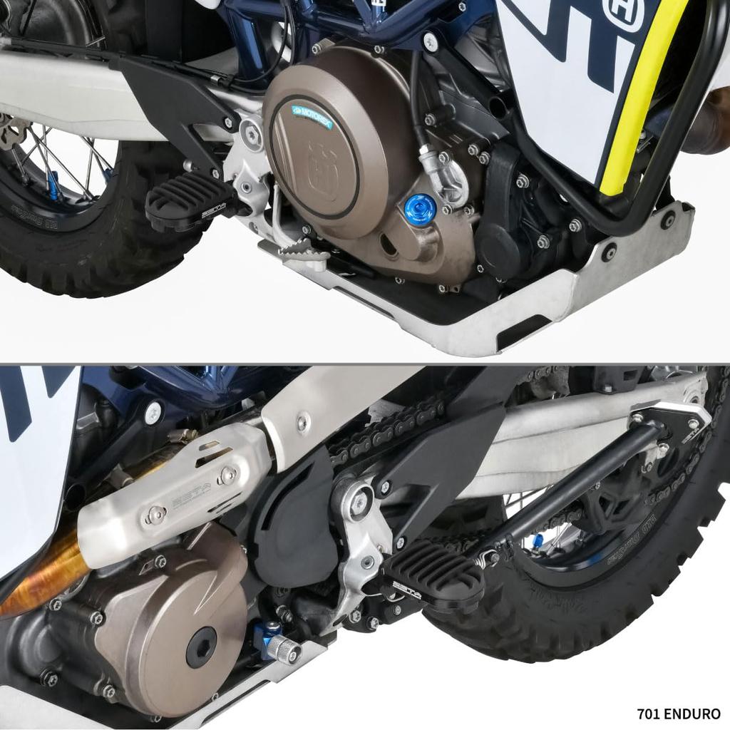 ZETA RACING Adventure für Waldwege und lange D8366 KTM/HUSQVARNA Fußrasten, Schwarz, Touren,