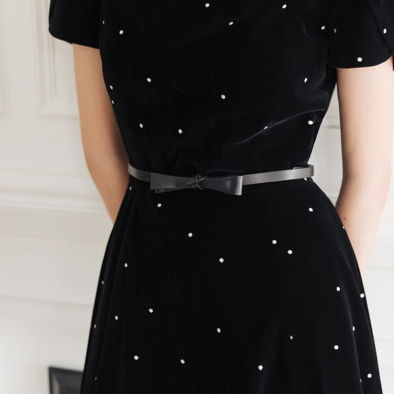 

Кожаный ремень с лентой BAU by Bride And You MARGOT (черный) Black