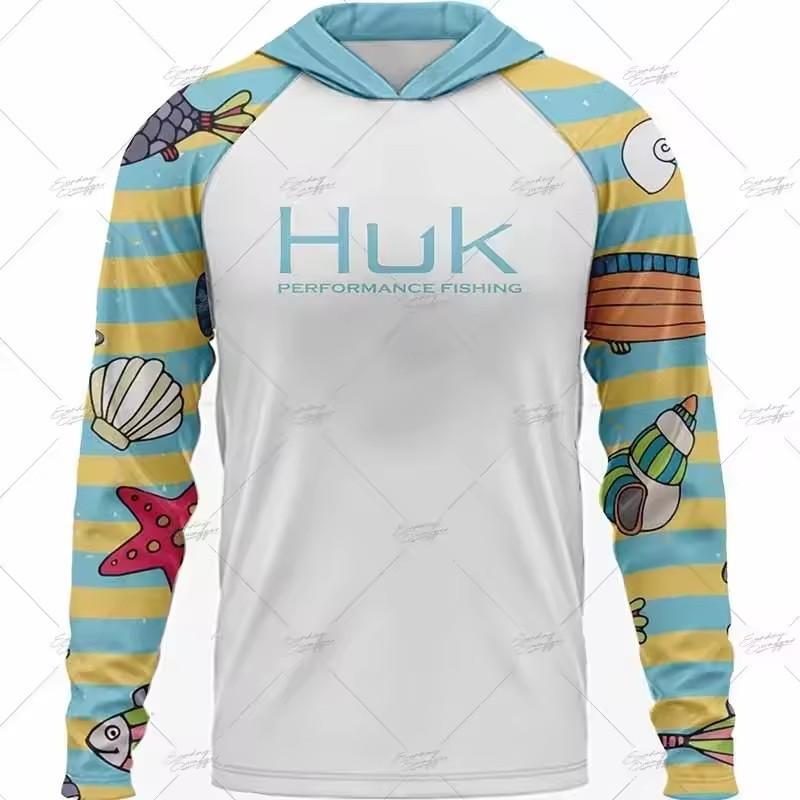 Mens Womens Quick-Dry UV Protection Hooded Fishing Shirt Lightweight Breathable Outdoor Performance Top