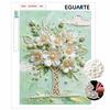 Frameless Pearl Painting Kit Cherry Blossom DIY 3D Bead Art Canvas Relaxing Handmade Craft for Adults Home Decor