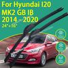 Front New Silicone Coating Wipers Windshield Windscreen Blades for Hyundai I20 MK2 GB IB 2014 - Car Wiper Accessories 2015