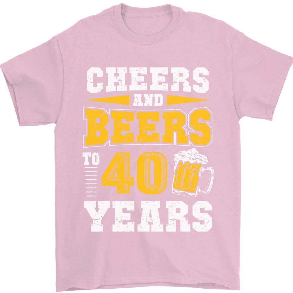 40th Birthday 40 Year Old Funny Alcohol Unisexs TShirt 100 Cotton