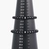 Jbans Classic Silver Ball Point 6Mm Black Rondelle Onyx Gemstone Bracelet (C2401Ac1090_Bk)