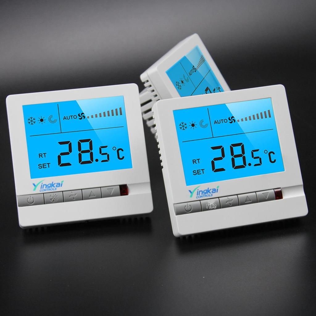 LCD Smart Thermostat for Central Air and Fan Coil Systems