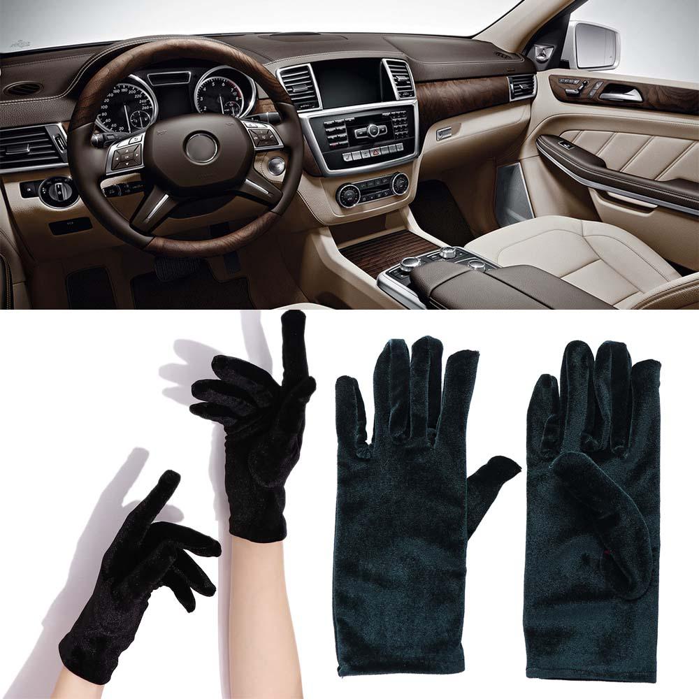 Party Winter Women Soft Autumn Driving Gloves Gold Velvet Gloves Elastic Full Finger Mittens