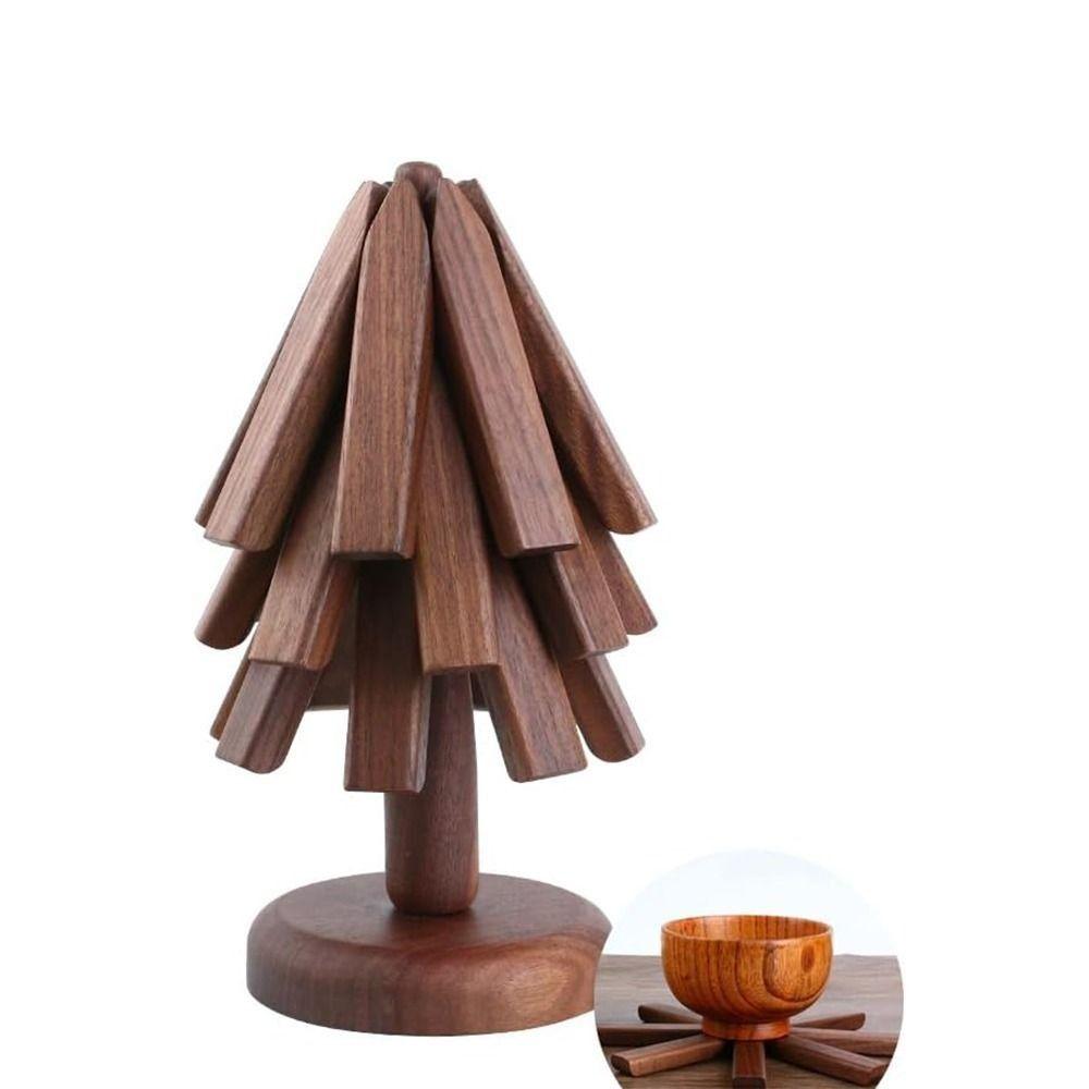 Tree Shaped Placemat Heat Resistant Trivet Artful Insulation Mat Home