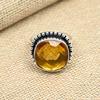 Honey Topaz Gemstone 925 Sterling Silver Handmade Christmas Gift Jewelry Ring