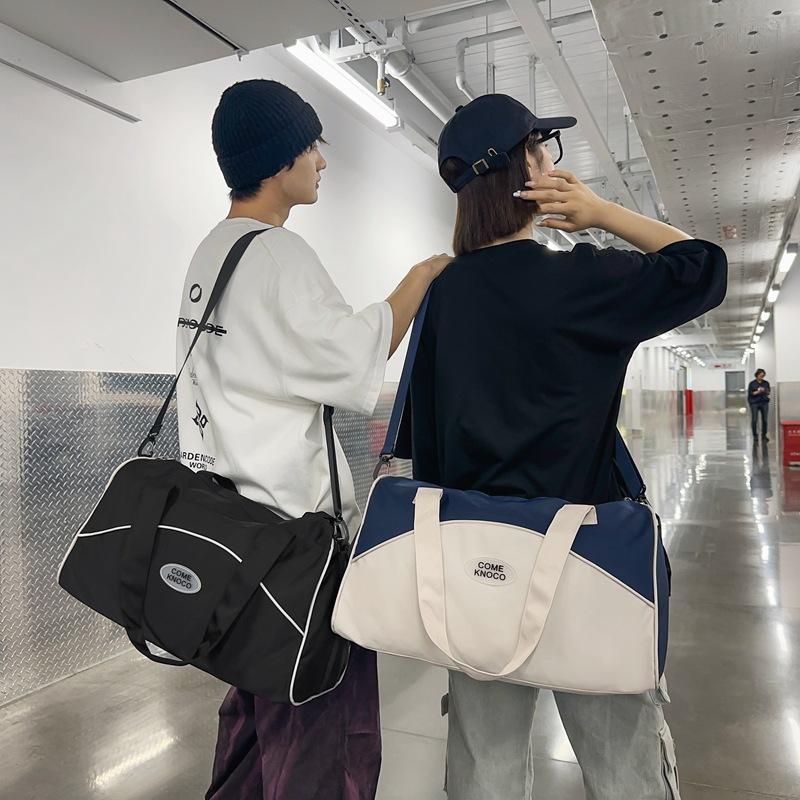Travel Bag Large Capacity Short Business Trip Boarding Accommodation Waiting for Storage Duffel Bag Fitness Trendy Cool Lightweight Shoulder Bag