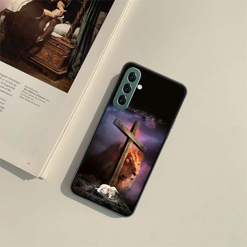 Lion Alpha Male Cub Phone Case For Samsung A55 A35 A25 A15 A54 A34 A24 A14 A70 A71 A50 A51 A17 A05S Galaxy A40 A41A30 A31 A20S A