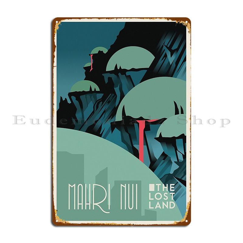 Mahri Nui Travel Poster Metal Plaque Cinema Home Character Decoration Cinema Tin Sign Poster 20X30CM