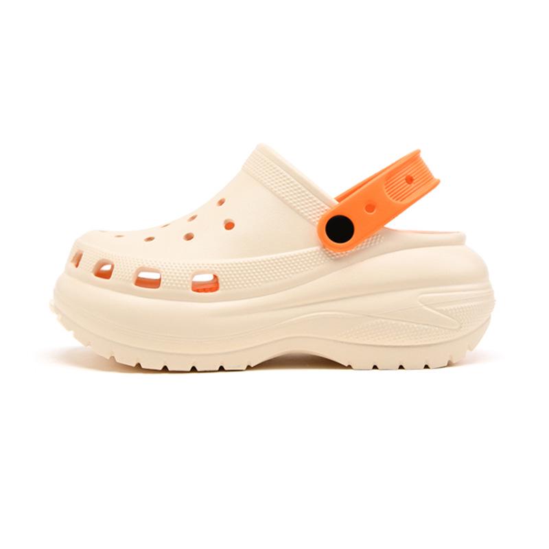 

Женские классические туфли для отдыха на открытом воздухе Hole Shoes, увеличивающие рост, нескользящие, дышащие пляжные туфли 38-39 светло-оранжевый