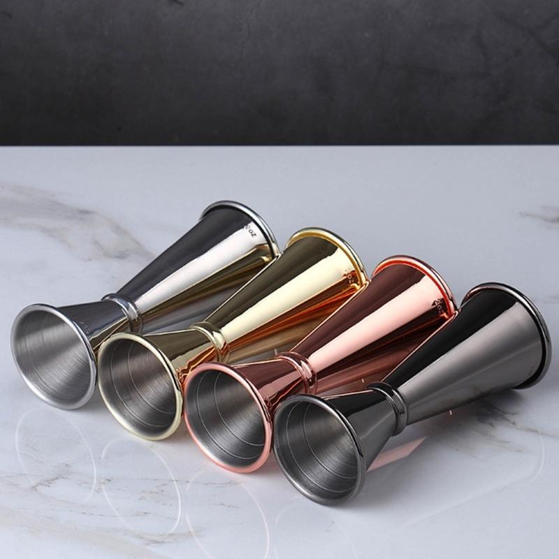 Cocktail Bar Stainless Steel Japanese Design Double-headed Spirit Measuring Cup for Home Bar Party Bar Accessories Club