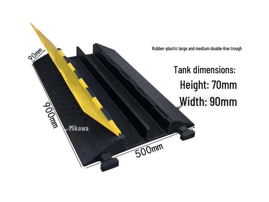 PVC Cable Protector: Outdoor Stage Floor, Anti-Pressure, Road/Truck Trench, Speed Bump
