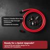 Motorcycle Breather Hose Assembly Durable Rubber Modified Radiator Bevel Oil Line Fit for 50cc-400cc General Motorbikes