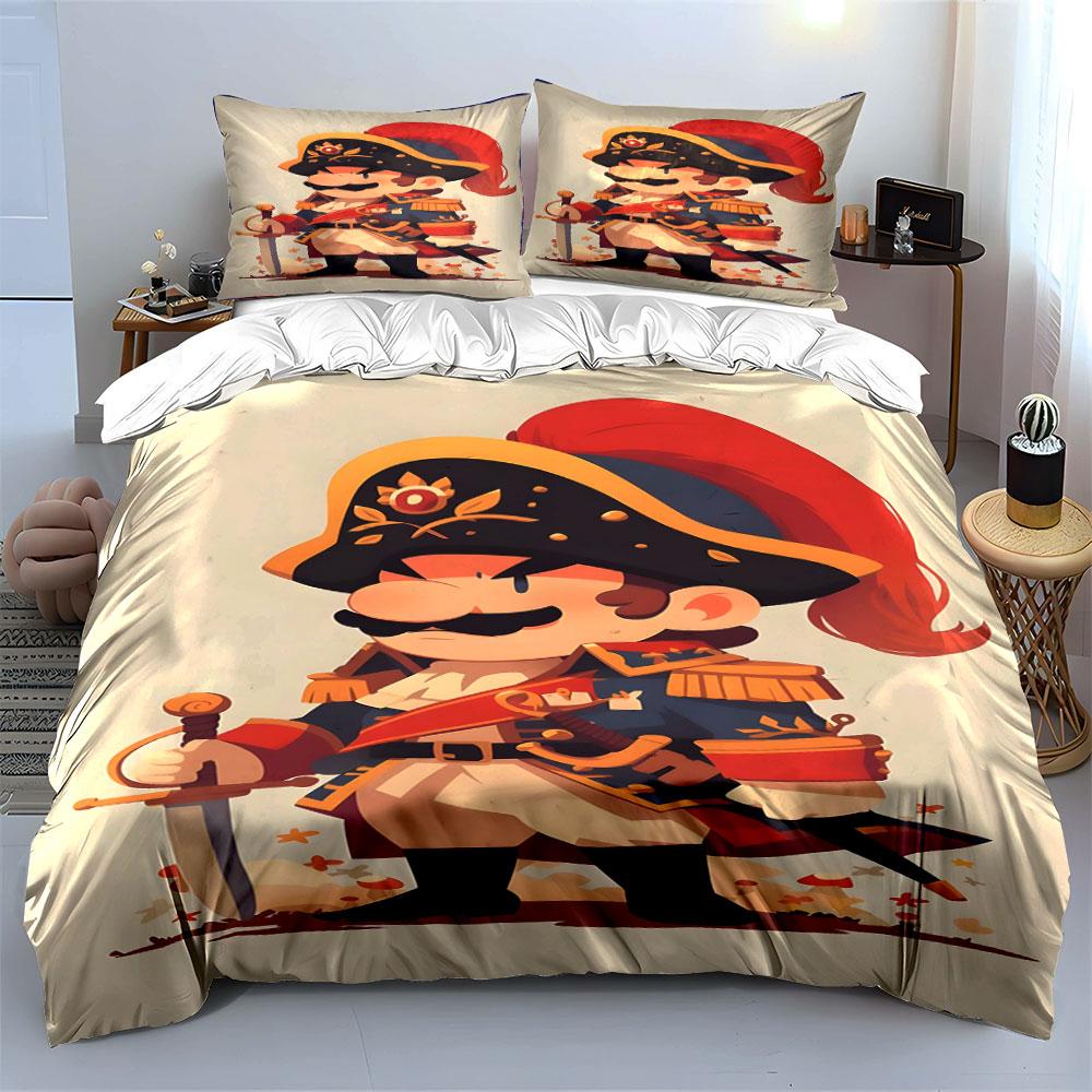 Cartoon pirate with sword. Bedding sets Duvet cover sets Duvet covers Pillowcases(1 * Duvet Cover 2 * Pillowcases without duvet insert)