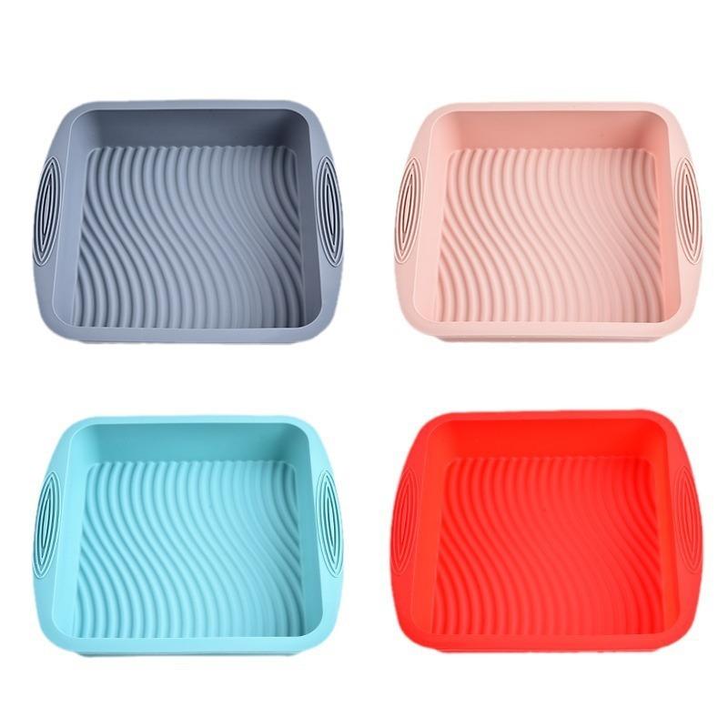 BEPAN 1PC Household Baking Cake Square Silicone Baking Pan Mousse Silicone Cake Pan Bread Mould Kitchen Baking Tools