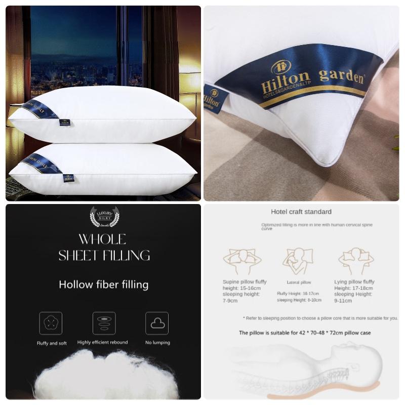 Hilton Hotel Pillow High And Low Adjustable Neck Support Pillow For Single Person