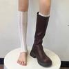 New White Lace Ruffle Leg Warmers Sweet Balletcore Slouchy Socks Spring Frilly Boot Sock Lolita Style Calf Covers For Women
