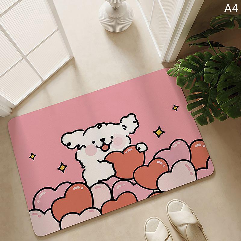 

Смішний килимок для ванної з діатоміту для собак, надзвичайно абсорбуючий, для туалетної кімнати, швидковисихаючий килим, нековзкий килимок з діатомової глини, килимок для душової кімнати, легко чиститься, придверний килимок