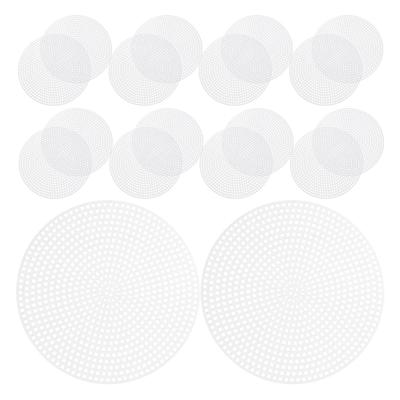20 Pcs Plastic Canvas Sheets Cross Stitch Grid Board Screen Reusable Mesh Stencils Embroidery Sewing Canvas Boards