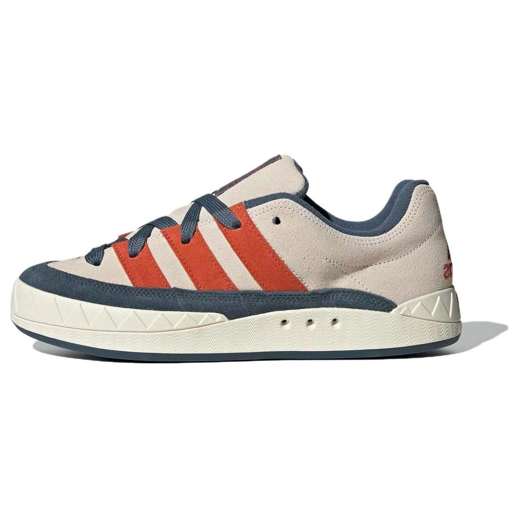 Adidas Adimatic Pohodlné Trendy Protiskluzové Skate Boty s Nízkým Svrškem Unisex Tenisky Bílé Modré Oranžové ID1000