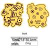 Shuibei 999 Pure Gold Princess Phone Sticker & Magnet Set - Prosperity, Peace, and Joy Design