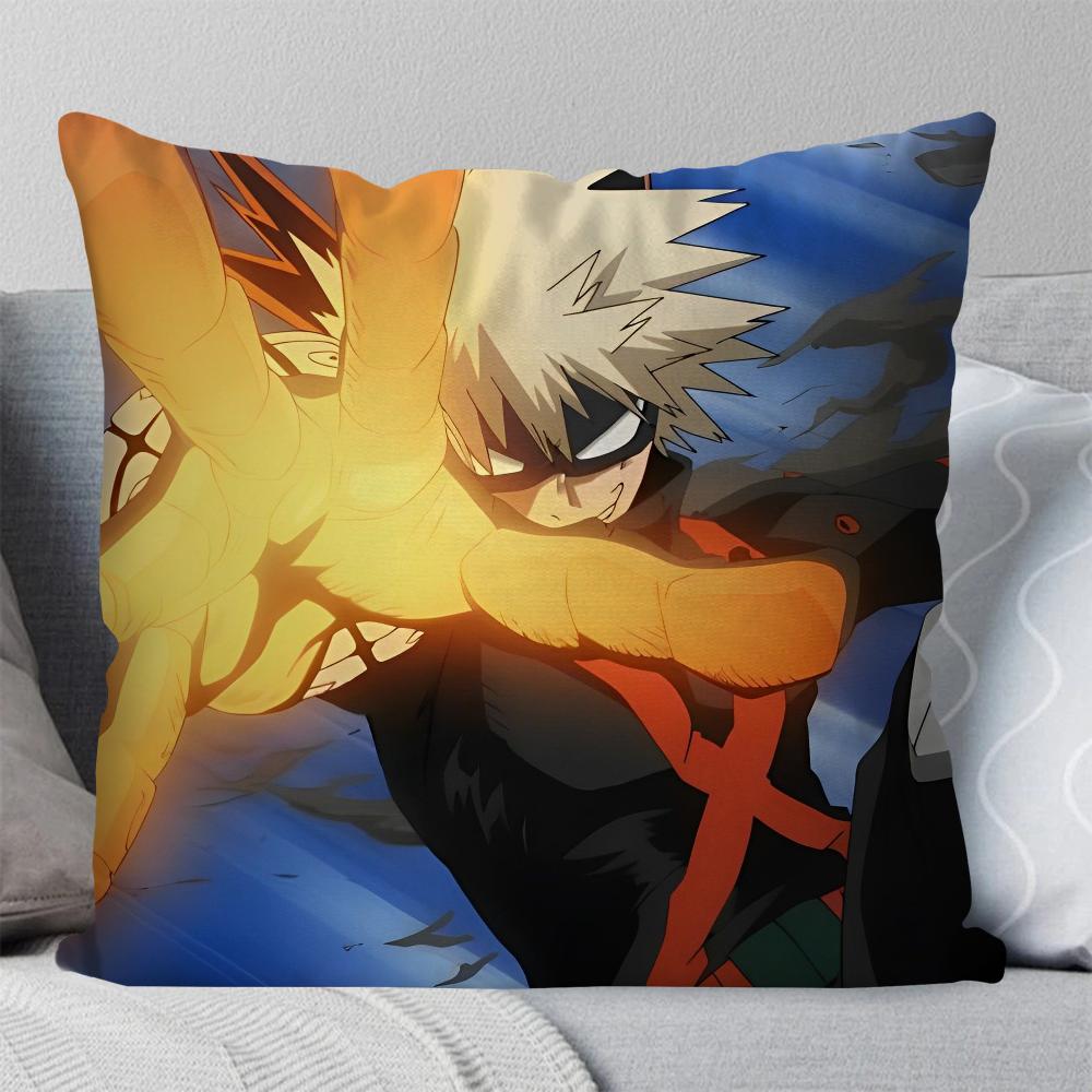 Animation B-Bakugou K-Katsuki Pillow Case Square Pillow Bedroom Sofa Leisurecomfortcushion Car Living Room Home Decoration 40X40