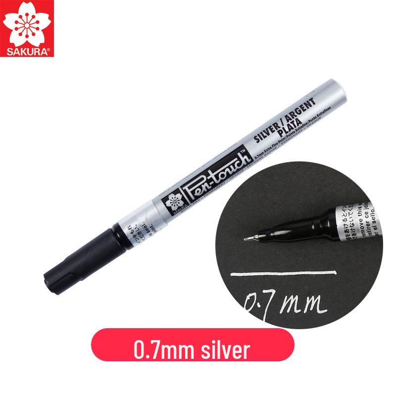 Japan Sakura Gold & White Oil-Based Paint Pen Set for Black Card Art & Drawing