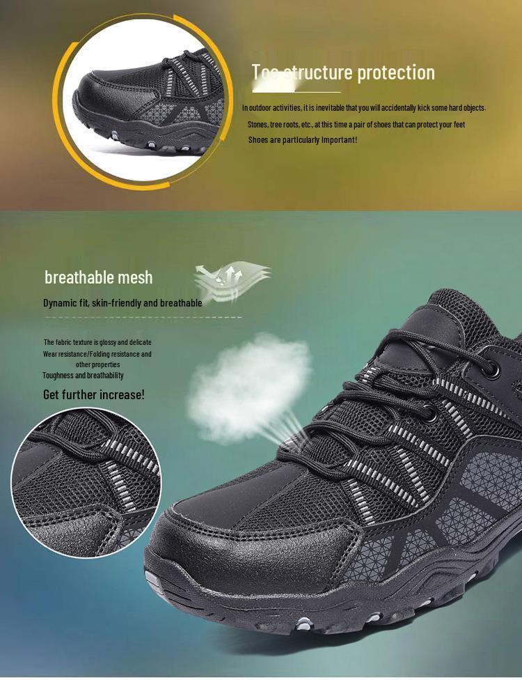 Men's Plus Size Casual Outdoor Hiking Shoes for Spring and Summer