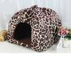 High Quality pet dog house large dog bed Strawberry Leopard Print Cat tent Rabbit Warm Cushion Basket ZL03