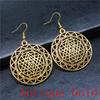 Mandala Pattern Drop Earrings Dangle Drop Earrings For Women Jewelry Making Wholesale