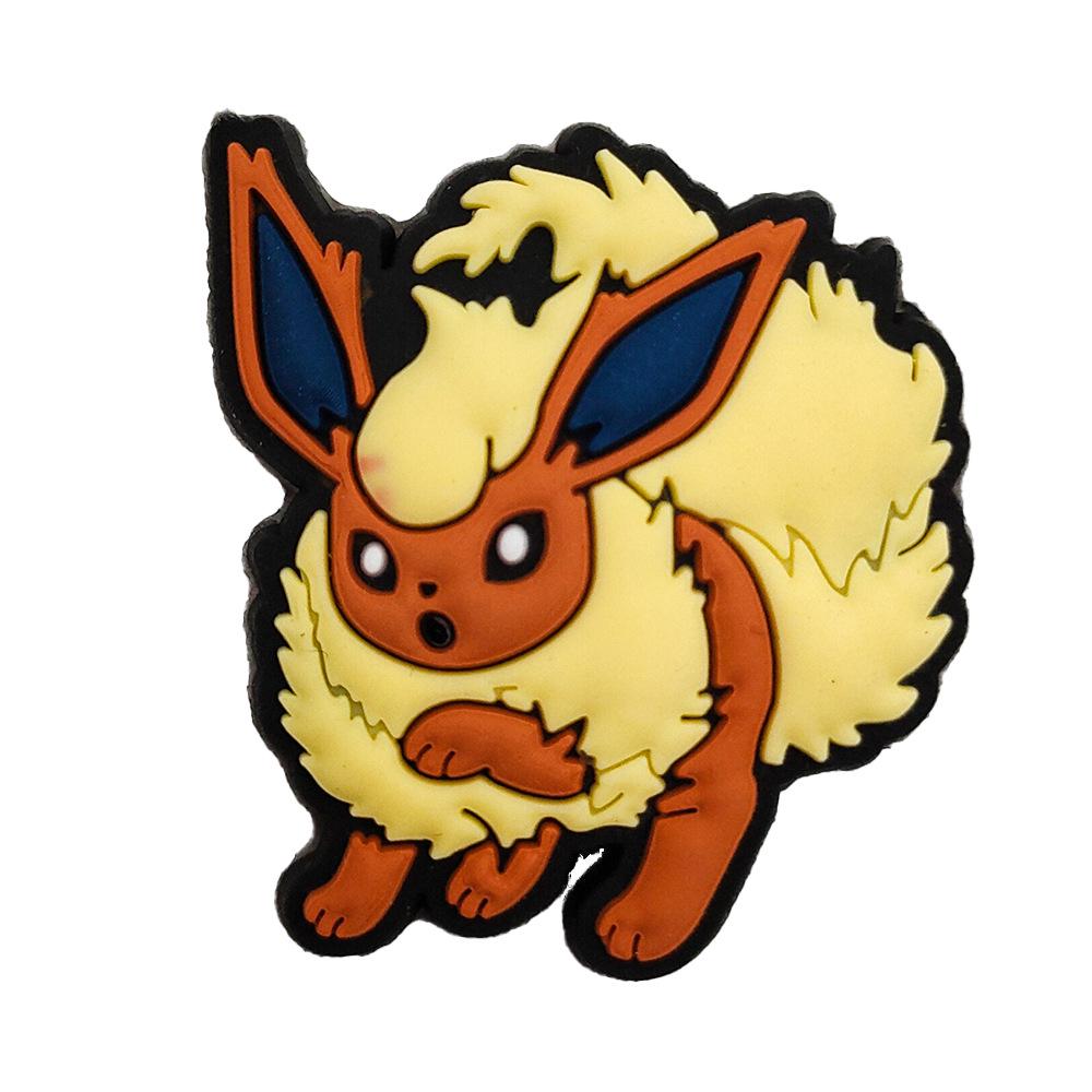 

Мультяшные клоги Пикачу Покемон с пряжками-цветами - Аксессуары для обуви из мягкой резины