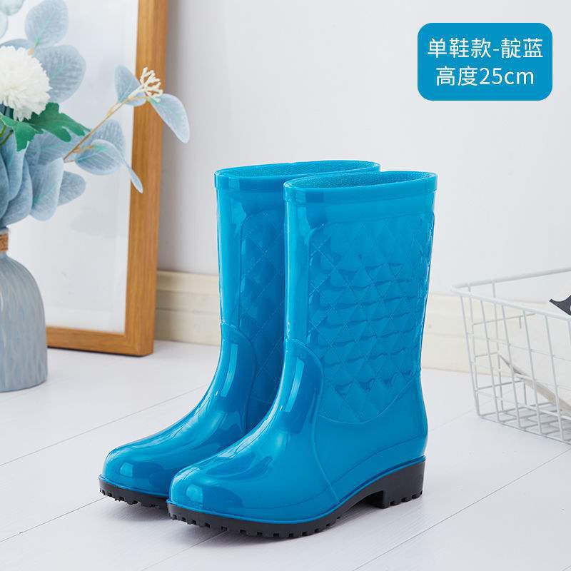 

Bundle mouth water shoes women s non-slip medium tube women s rain shoes new rain boots women s adult water boots wear-resistant medium tube boots 41
