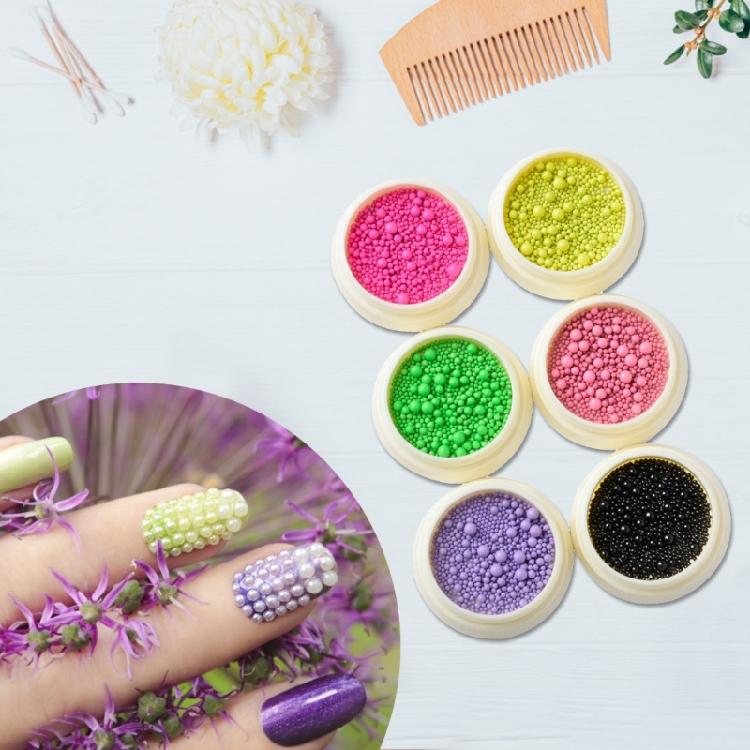 Nails Caviar Beads Metal Nail Beads Micro Pixie-Beads for DIY Nail Art Charms