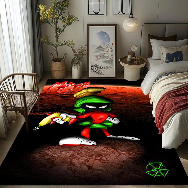 Marvin Martian DJ Funk carpet Living room and bedroom mats floor mats Christmas gifts Room Bathroom mat