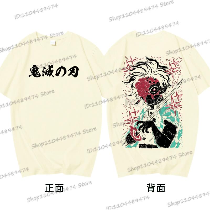 Kamado Tanjirou T-shirt Gifts Funny Demon Slayer Comic Tshirt Printed Short Sleeve Cotton Men Women Kimetsu No Yaiba Anime Tops
