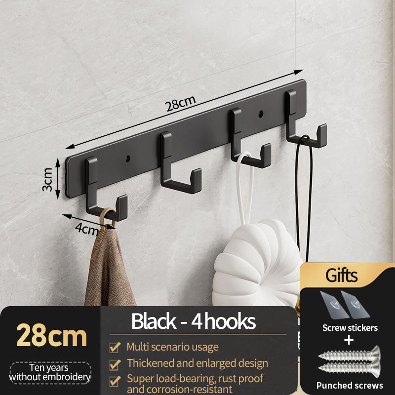 Ingen boring Dør Bak Krok Oppbevaring Vegghengt Kleshenger Kleskroker Henger Soverom Organizer Oppbevaring Kjøkkenkrok