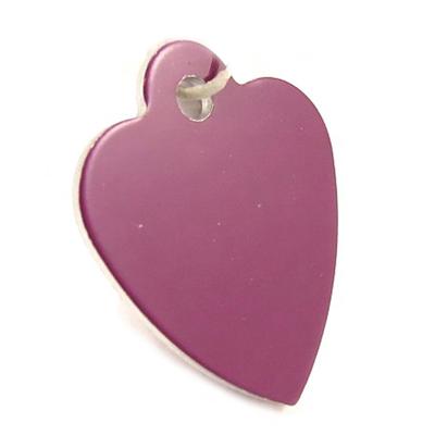 [C3412] - Animal Medal 'Heart' Aubergine