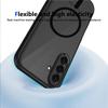 KEYSION Magnetic Phone Case for for Samsung A57 5G A37 Silicone+PC Matte Translucent Shockproof Back Cover for Galaxy A37 A57 5G
