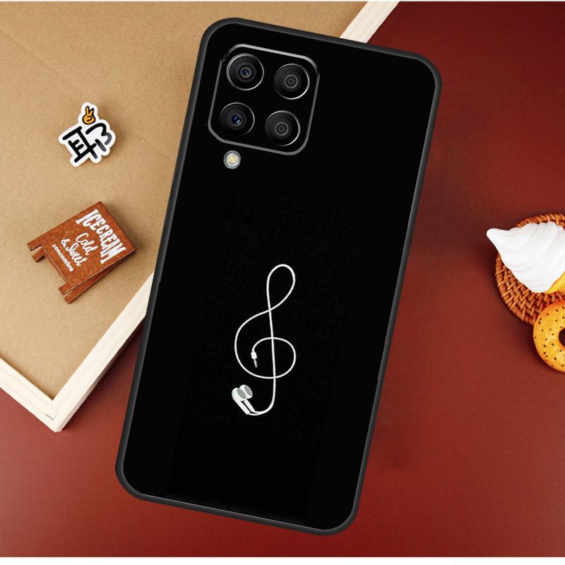 Minimalist Music Lover Case For Samsung Galaxy M55 M35 M15 M56 M36 M16 M06 M31 M13 M33 M53 M12 M32 M52 M14 M34 M54
