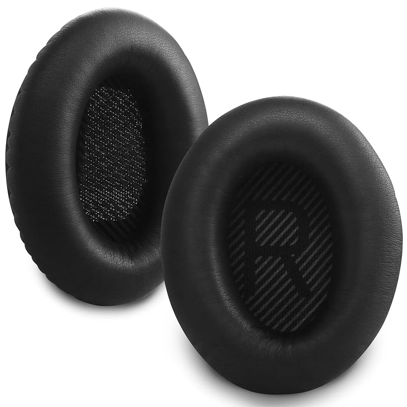 

Sodorous QC35 ear pads for replacement ear cushion Bose QuietComfort 35 SoundTrue II over ear headphones Comfortable memory foam ear pads (black)