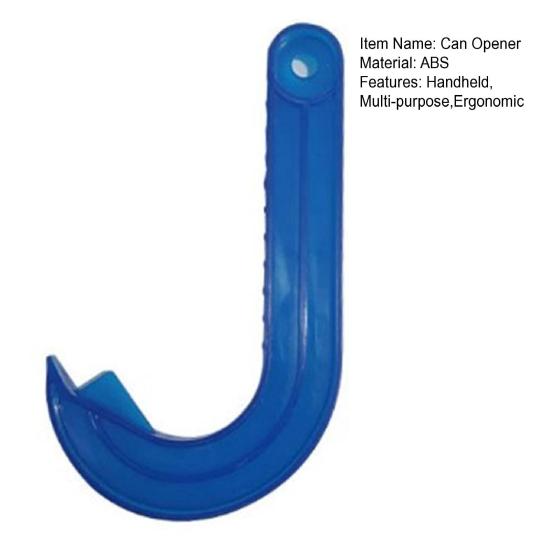 huaqianguhh Hook Can Opener with Ergonomic Non-Slip Handle And Serrated Blade, Easy Pry Bottle Opener, Manual Kitchen Tool