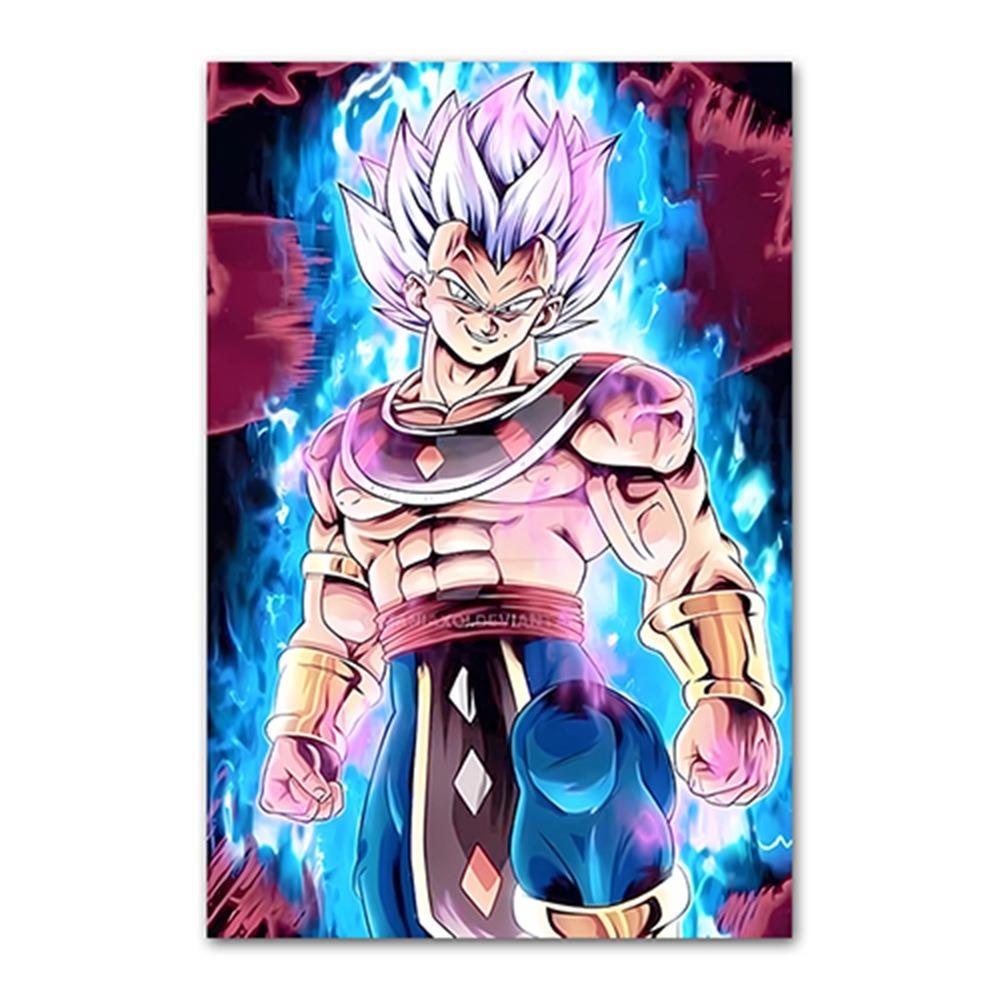 Japanese Modern Anime Retro Dragon Ball Poster Goku Gohan Vegeta Piccolo Friza Canvas Painting Print Wall Art Children Gift