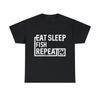 Eat Sleep Fish Graphic Tee Shirt, S-5XL