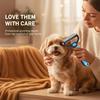 Pet Detangling Rake with Comb, Double-Sided Undercoat Rake Cat Dematting Brush, Deshedding Brush Removes Tangles And Loose Fur, Gentle Grooming