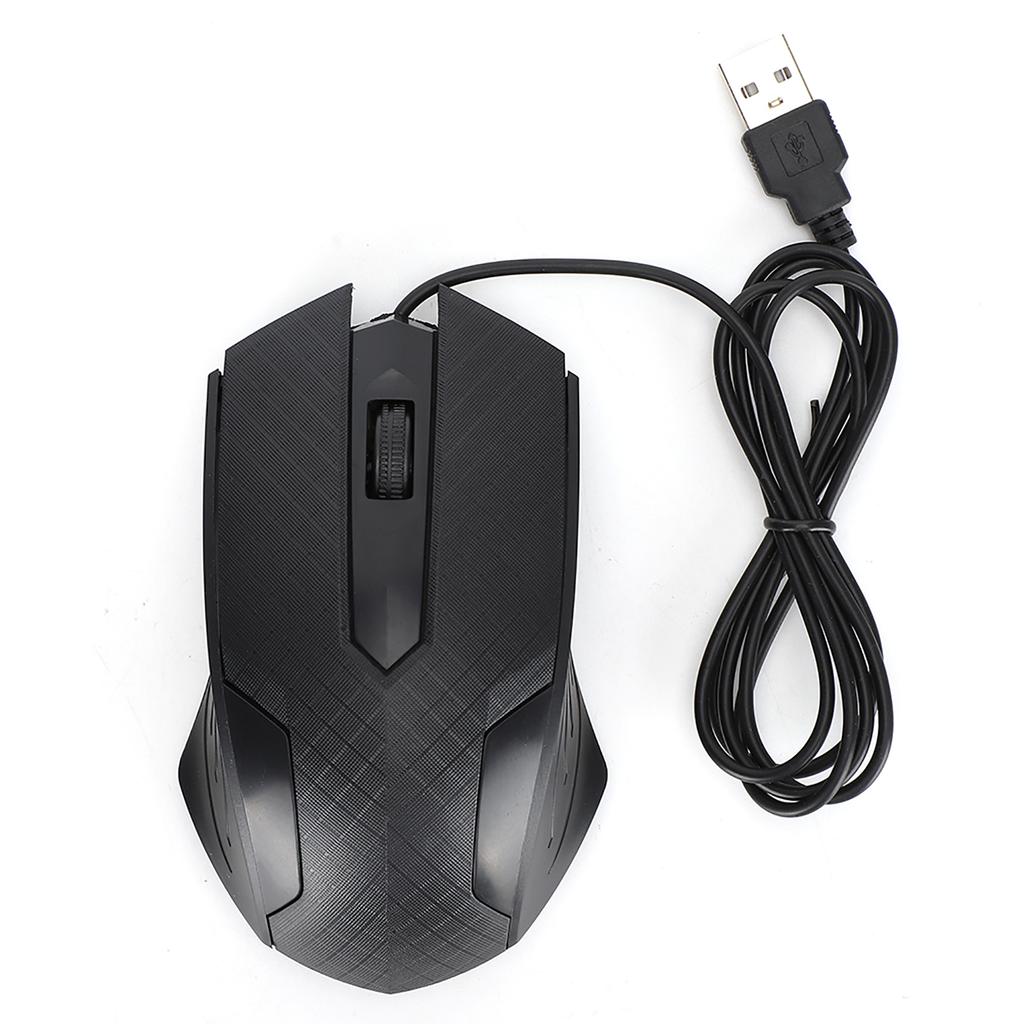 Wired Mouse Professional Office Laptop Computer Tool 2400dpi Human Engineering DesignBlack Q57