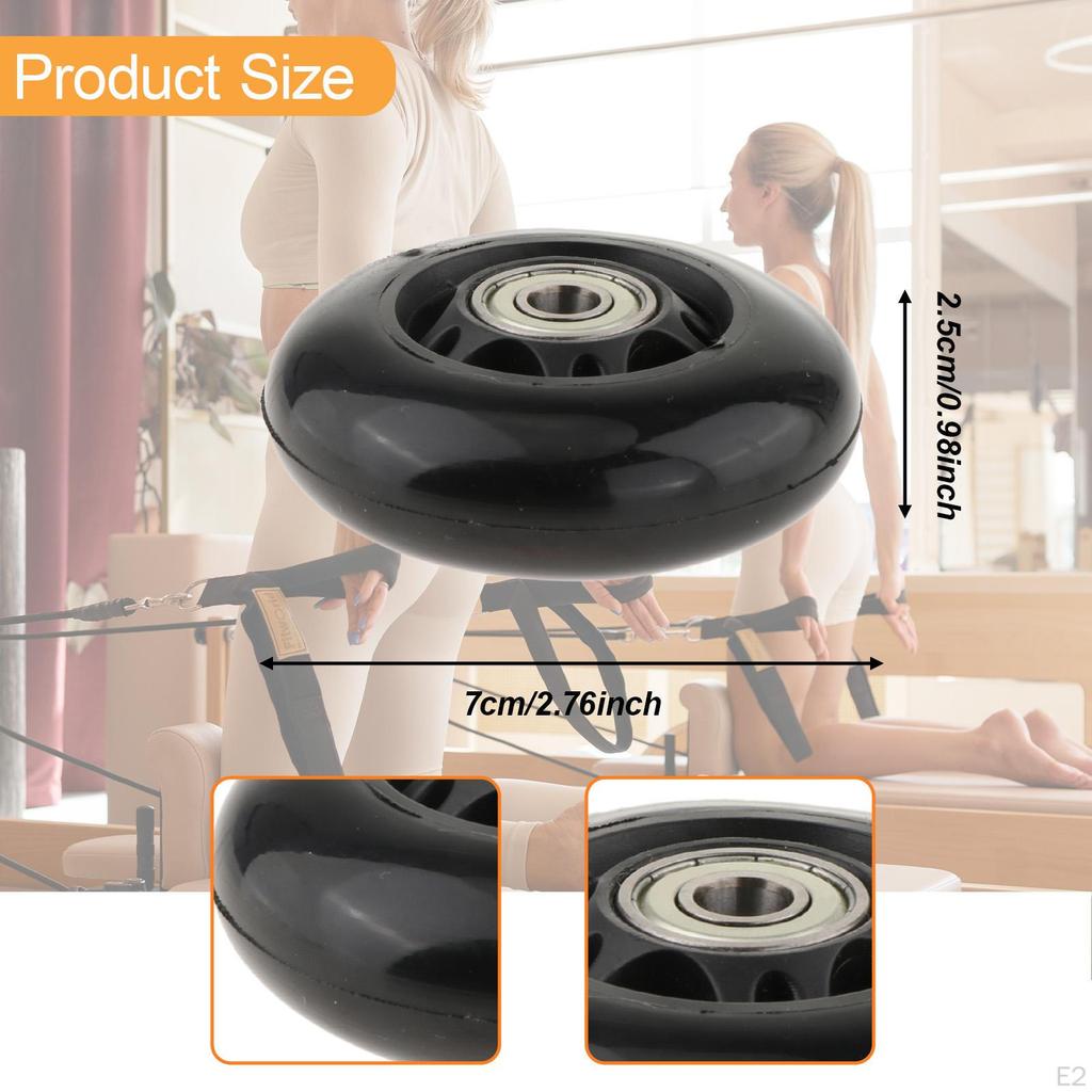 Pilates Reformer Rad Trainingsgeräte Zubehör Robust Leise Gleitend mit Lagerkern