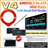AMNVOLT V4 ATS MINI Radio with Stand & Headphone Amplifier Portable AM FM Radio Receiver TYPE-C Charging for Indoor Outdoor