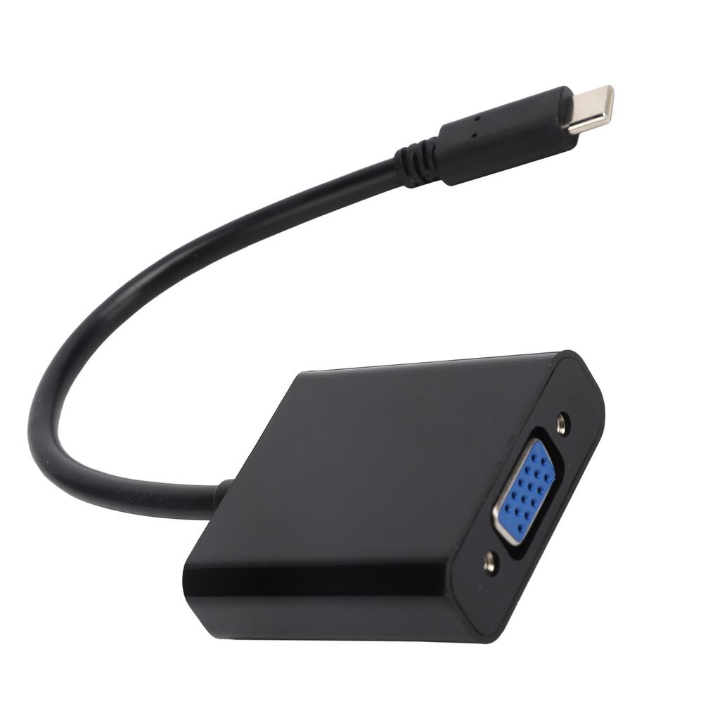 TypeC to VGA Converter 10Gbps USB 3.1 HD 1080P Video Adapter Cable 15Pin Female