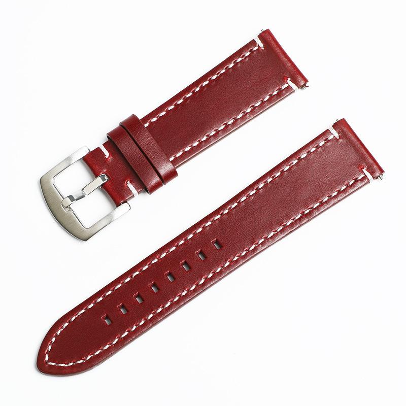 Leather Strap Business Men's Strap Upgrade Switch Ears Double Sided First Cowhide Watch Strap